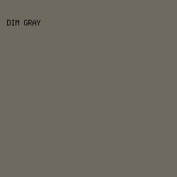 6f6a60 - Dim Gray color image preview