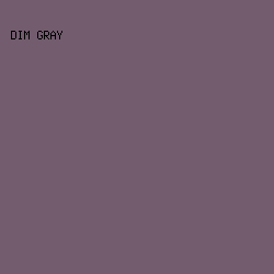 725C6E - Dim Gray color image preview