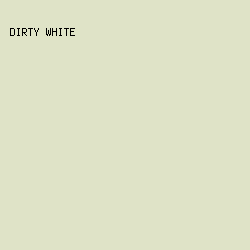 DFE3C7 - Dirty White color image preview