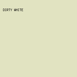 E1E3C1 - Dirty White color image preview