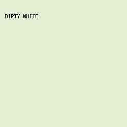 E3EDD1 - Dirty White color image preview