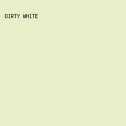 E8EDCA - Dirty White color image preview