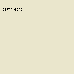 EAE6CC - Dirty White color image preview
