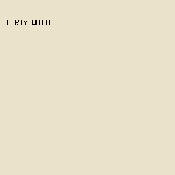 EBE3C9 - Dirty White color image preview