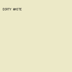 ECE9C7 - Dirty White color image preview