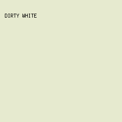 e6eacf - Dirty White color image preview