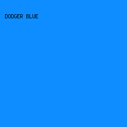 0d8dff - Dodger Blue color image preview