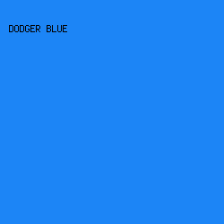 1C85F6 - Dodger Blue color image preview