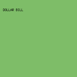 7EBD68 - Dollar Bill color image preview