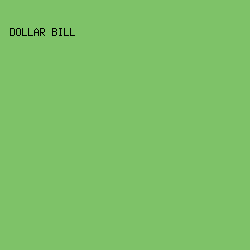 7EC268 - Dollar Bill color image preview