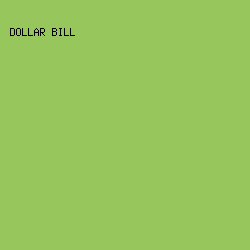 96C65C - Dollar Bill color image preview