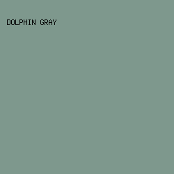 7E988D - Dolphin Gray color image preview