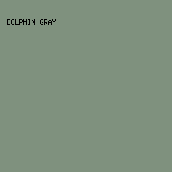 7F917E - Dolphin Gray color image preview