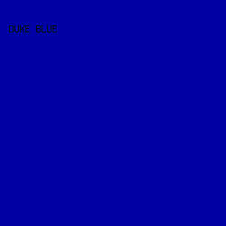 0100A4 - Duke Blue color image preview