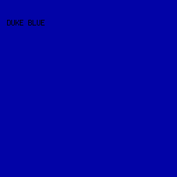 0203a7 - Duke Blue color image preview