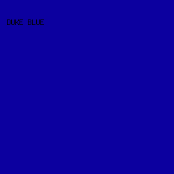 0C009F - Duke Blue color image preview