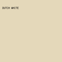 E4D8BA - Dutch White color image preview
