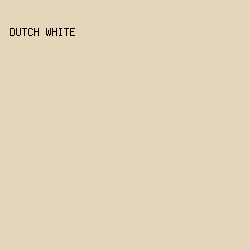 E5D6BB - Dutch White color image preview