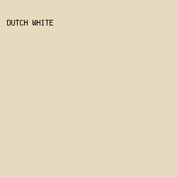 E6DBBE - Dutch White color image preview