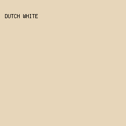 E7D6BA - Dutch White color image preview