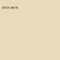 E8DABA - Dutch White color image preview