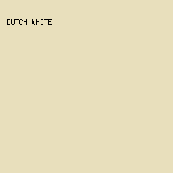 E8DFBC - Dutch White color image preview