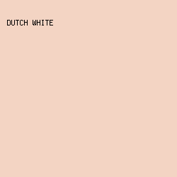 F3D4C3 - Dutch White color image preview