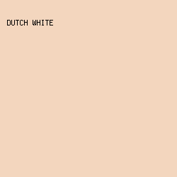 F3D6BE - Dutch White color image preview