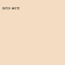F3DCC2 - Dutch White color image preview