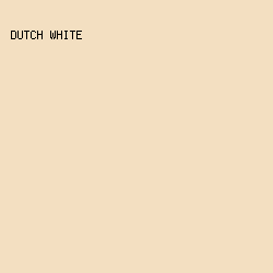 F3DFC1 - Dutch White color image preview