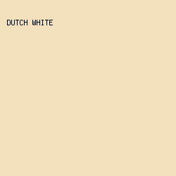 F3E1BE - Dutch White color image preview