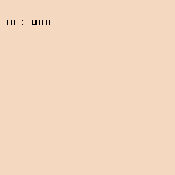 F5D8C0 - Dutch White color image preview