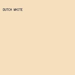 F5DFBD - Dutch White color image preview