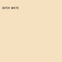 F5E1BF - Dutch White color image preview