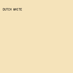 F5E3BA - Dutch White color image preview