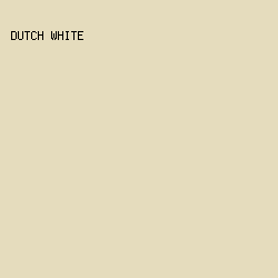 e5dcbd - Dutch White color image preview