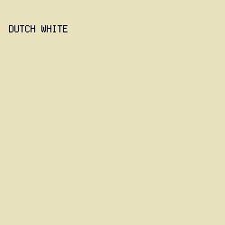e8e1be - Dutch White color image preview