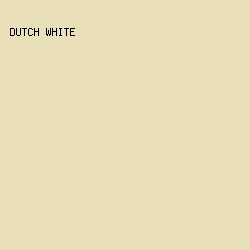e9dfb9 - Dutch White color image preview