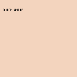 f3d4be - Dutch White color image preview