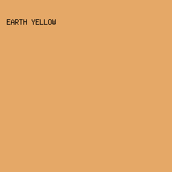 E5A867 - Earth Yellow color image preview