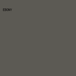 5c5a54 - Ebony color image preview