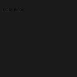 1A1A19 - Eerie Black color image preview