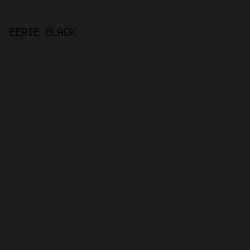 1C1C1F - Eerie Black color image preview