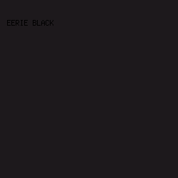 1D191C - Eerie Black color image preview
