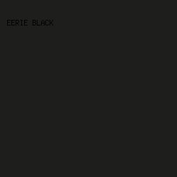 1E1E1D - Eerie Black color image preview