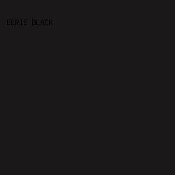 1a1818 - Eerie Black color image preview