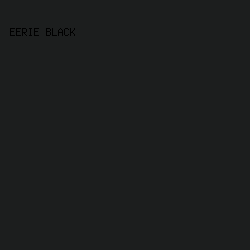 1c1e1e - Eerie Black color image preview