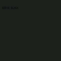 1c201c - Eerie Black color image preview
