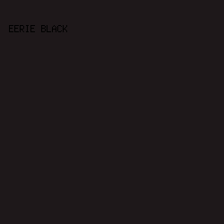 1e181a - Eerie Black color image preview