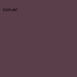5A3E49 - Eggplant color image preview